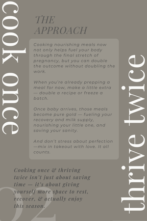 Nourish & Nest: Pregnancy + Postpartum Digital Cookbook & Freezer Prep Guide - Ashley Neidhart Gregory